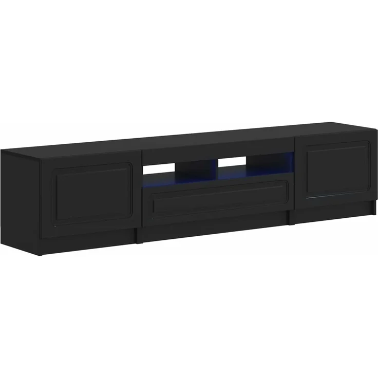 vidaXL 5-teiliges LED TV Schrank Schwarz Holzwerkstoff 3417000 – Bild 1