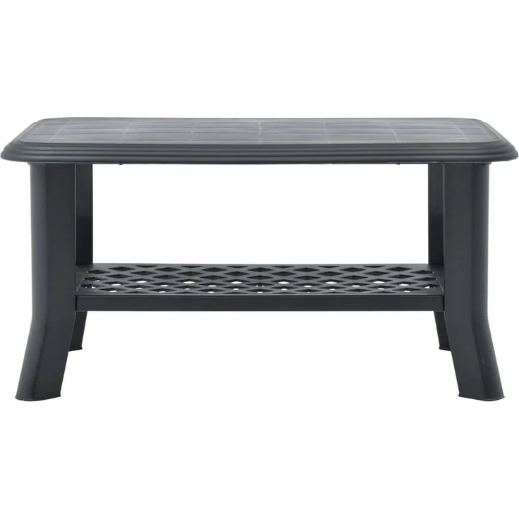 vidaXL Couchtisch Anthrazit 90x60x46 cm Kunststoff 48795 – Bild 2