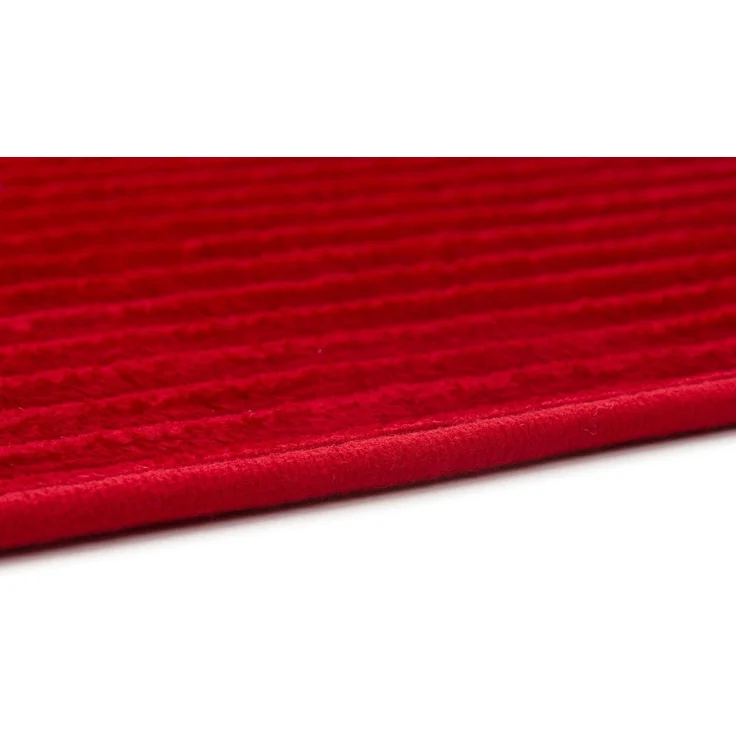 Gözze Badematte Berlin, Höhe 7 mm, rutschhemmend beschichtet, fußbodenheizungsgeeignet, Polyester, rechteckig, Badteppich, Uni Farben, Cord Optik, waschbar – Bild 4