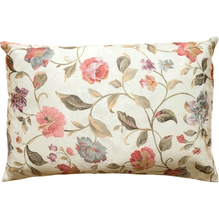 matches21 HOME & HOBBY Kissenbezüge Kissen-Bezug bunte Blumen auf Jaquard Stoff 40x60 cm Baumwolle-Mix, (1 Stück), Wohnzimmer Kissen-Hülle als Deko-Kissen Zier-Kissen Sofa-Kissen – Bild 1