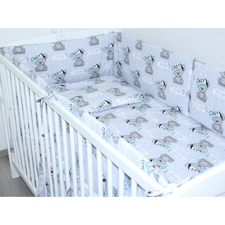 Primawela Bettnestchen Nestchen 420 cm Bettumrandung Baby Bett Kinder Nest Kopfumrandung – Bild 3