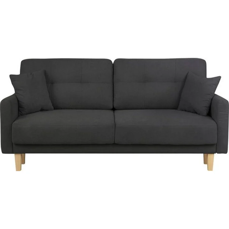 Home affaire 2-Sitzer TRIPLO mit Wellenunterfederung, Maße B/T/H: 165/100/89 cm, Sofa mit Steppung im Rückenbereich, incl. Rückenkissen und Zierkissen – Bild 4
