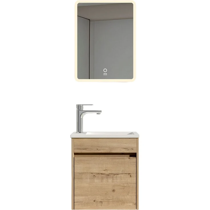 HOME DELUXE Badmöbel Komplettset BORKUM – Eiche – Bild 5