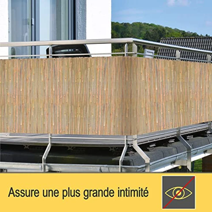 Sol Royal Bambus Sichtschutz 120 hoch – FSC® Balkon Sichtschutz Garten Bambusmatte als Wind- & Blickschutz für Garten Zaun 120x300 cm – Natursichtschutz Witterungsbeständig – B89 – Bild 11
