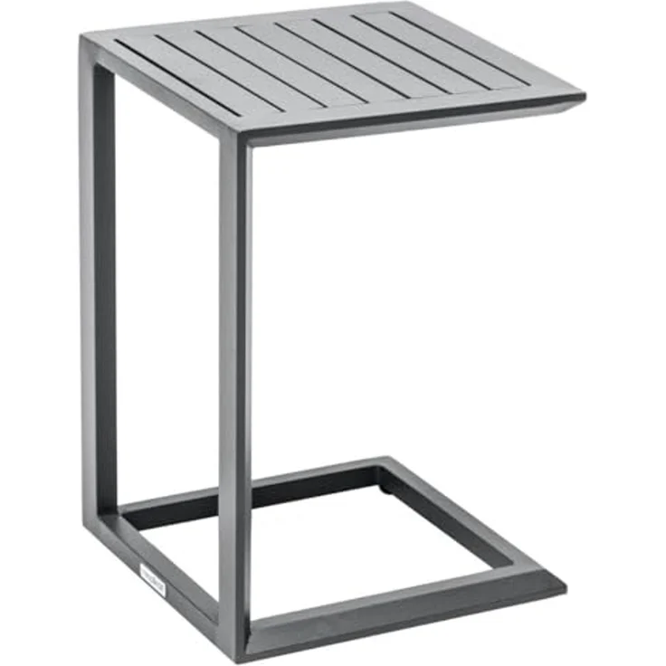 Hespéride - Quadratischer Gartenbeistelltisch Évasion in Graphitgrau - 38 × 38 cm - Graphit – Bild 1