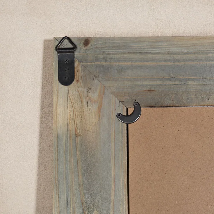 Wandspiegel mit Scheiben Weiß Bilderrahmen Fensterladen Fotorahmen Holzdeko Flur – Bild 5