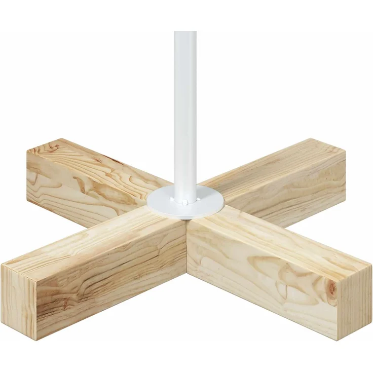 vidaXL Metall Weihnachtsbaum KUOPIO 125 cm Stahl Weiß 42053812 – Bild 5