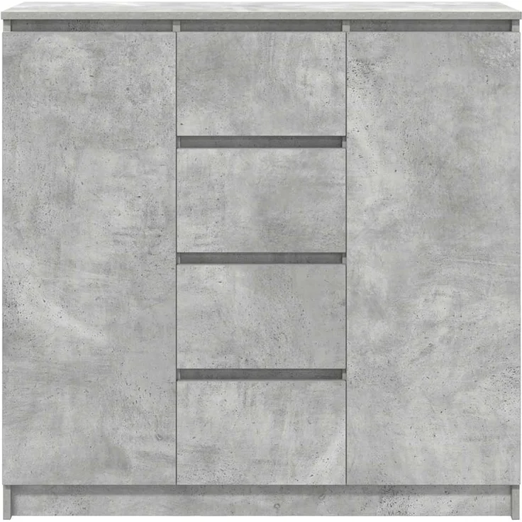 vidaXL Sideboard mit Schubladen Betongrau 100,5x35x98,5 cm 3328456 – Bild 5