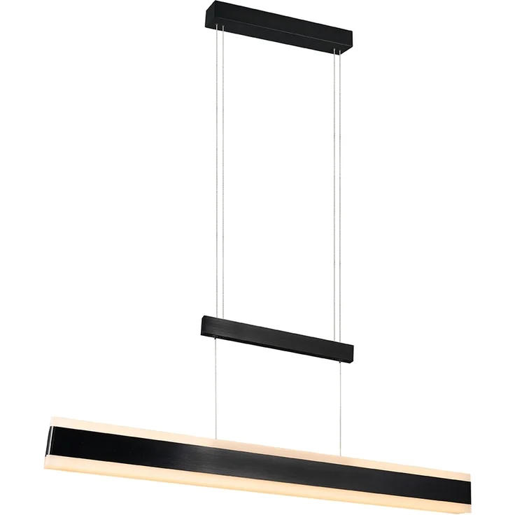 LED Pendelleuchte ARCOLA ausziehbar höhenverstellbar Schwarz, max. Breite 152cm – Bild 2