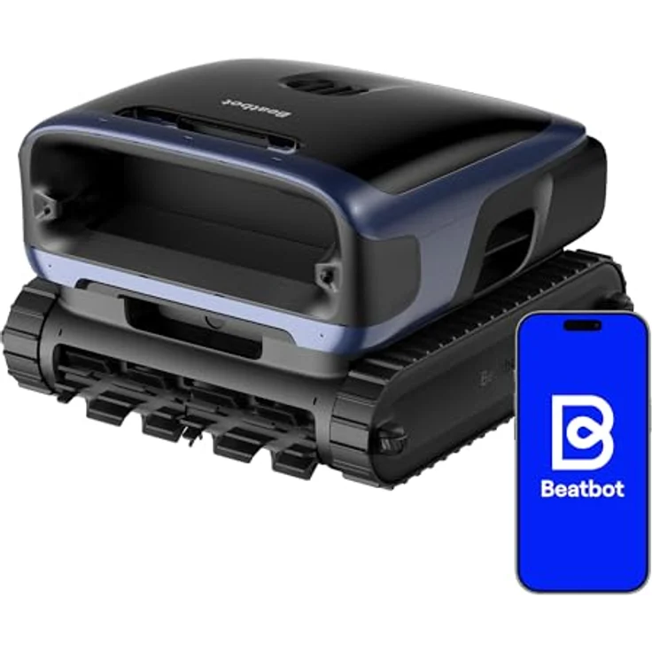 Beatbot Sora 70 Poolroboter, 4-in-1 Poolsauger mit 25700 LPH, 6L Fassungsvermögen, smartes Parken, 10000 mAh Akku, für Pools bis 300 m², blau – Bild 1