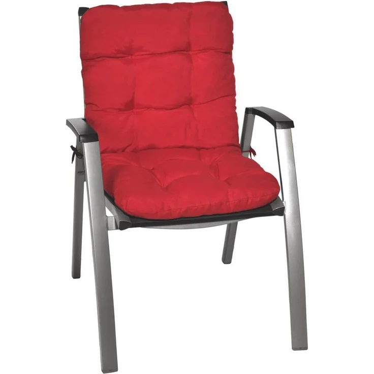 Beautissu Niederlehner Auflage Flair NL 100 x 50 x 8 cm Rot – Bild 1