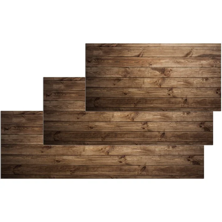 matches21 HOME & HOBBY Läufer Küchenläufer Holz-Optik Dielen braun Flur Teppich 60 x 120 cm, rechteckig, Höhe: 5 mm, Waschbarer Küchenteppich rutschfest für Küche, Schlafzimmer – Bild 2