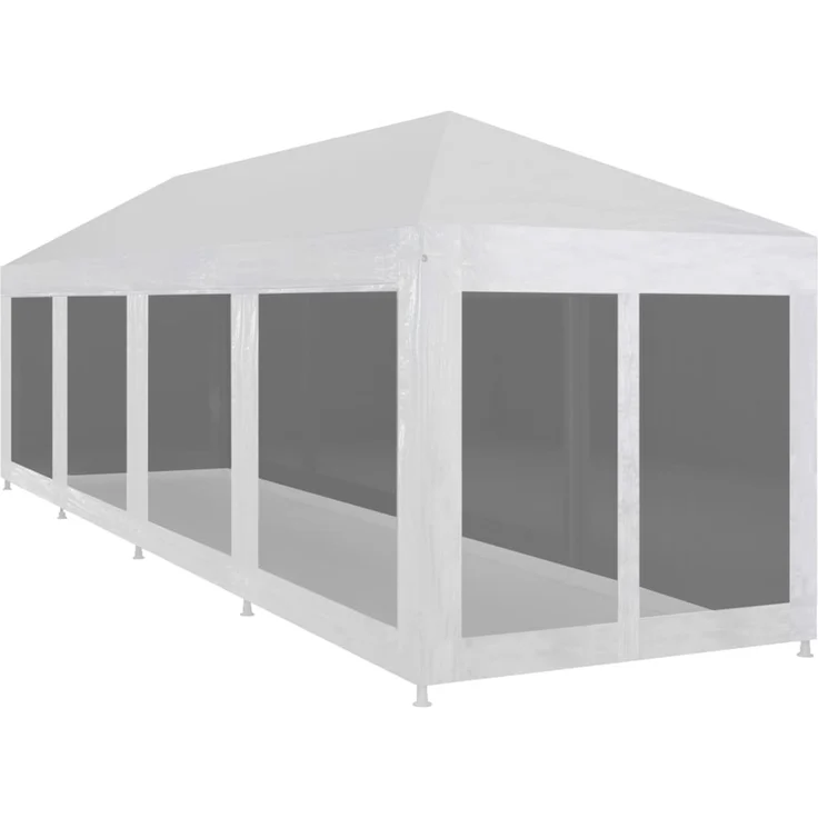 Partyzelt, Gartenzelt mit 10 Mesh-Seitenwänden 12 x 3 m – Bild 1