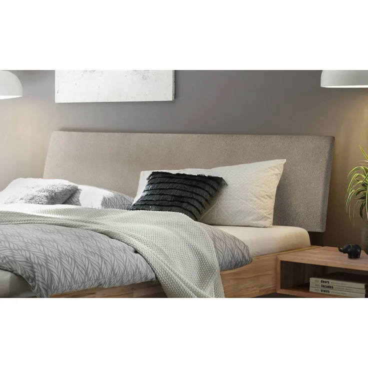 Hasena Massivholzbett Pesaro Kernbuche natur mit Sand-Polster 140x210 cm, Komforthöhe 25 cm – Bild 3
