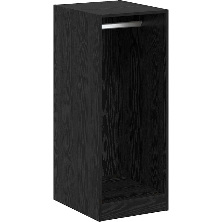 vidaXL Kleiderschrank mit Regal Schwarz Eichen-Optik 41 x 48 x 102 cm 879647 – Bild 1