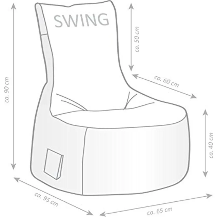 SITTING POINT only by MAGMA Sitzsack MODO TAP Swing anthrazit – Bild 2