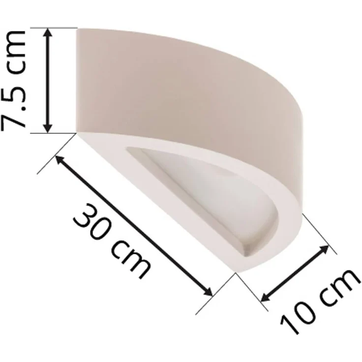 Lindby Wandleuchte Konstantin, Gips Weiß IP20, 1 x 25 W – Bild 9