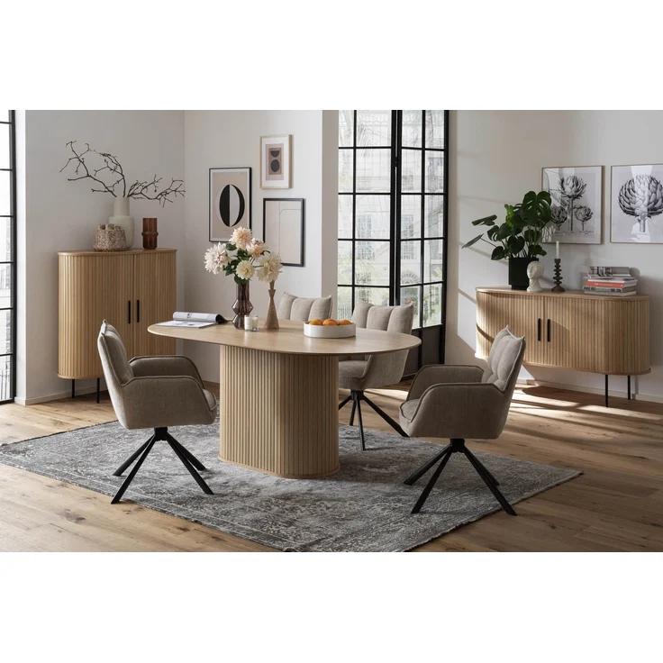 Armlehnstuhl >Marilla< (2er-Set) Federkern, Drehfunktion, graphit - 59x86x65 (BxHxT) – Bild 10