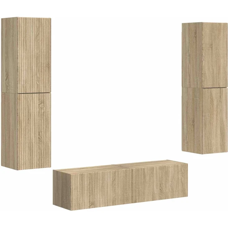 vidaXL TV-Schrankset 6 stk. 31 x 30 x 60 cm Sonoma-Eiche 3409125 – Bild 2