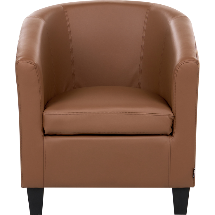 Sessel BORWICK Kunstleder Braun – Bild 4