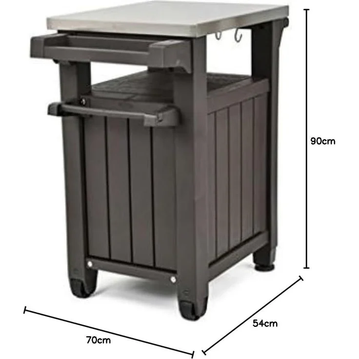 Keter BBQ-Tisch 54 x 70 x 90 cm – Bild 3