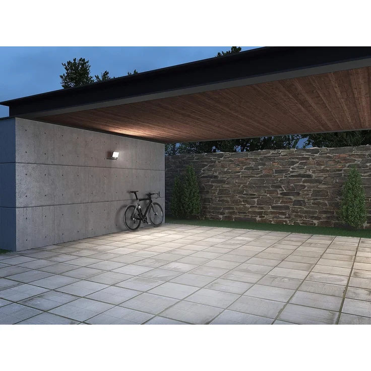 Steinel Sensor-Außenstrahler XLED ONE S anthrazit, 18,6 W Fluter mit 180°-Bewegungsmelder, 2050 lm, 3000 K warmweiß – Bild 3