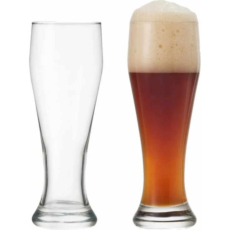 montana: :basic Weizenbierglas, 2er Set, Weizen Bierglas, Weizenglas, Weizenbier, Bier Glas, 655 ml, 075037
