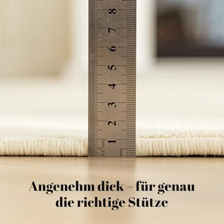 Sonive Geometrisch Teppich Wasserabweisend rutschfest 200×290 cmBeige | Weiche Fußmatte Außen Innen für Wohnzimmer, Schlafzimmer, Kinderzimmer Waschbarer Küchenteppich – Bild 4