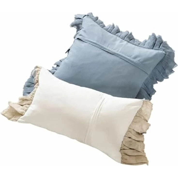 Mirabeau Kissenhülle Kissenhülle 2er Set Alexane blau/weiß, (2 Stück) – Bild 2