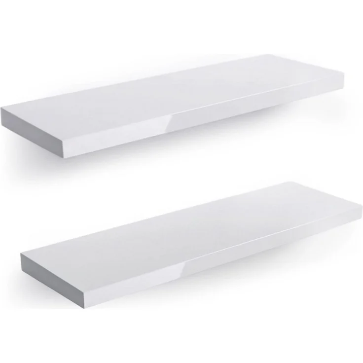 Home4You Wandboard Wandregal mit Halterung, 60cm, 2er Set, Spar-Set – Bild 1