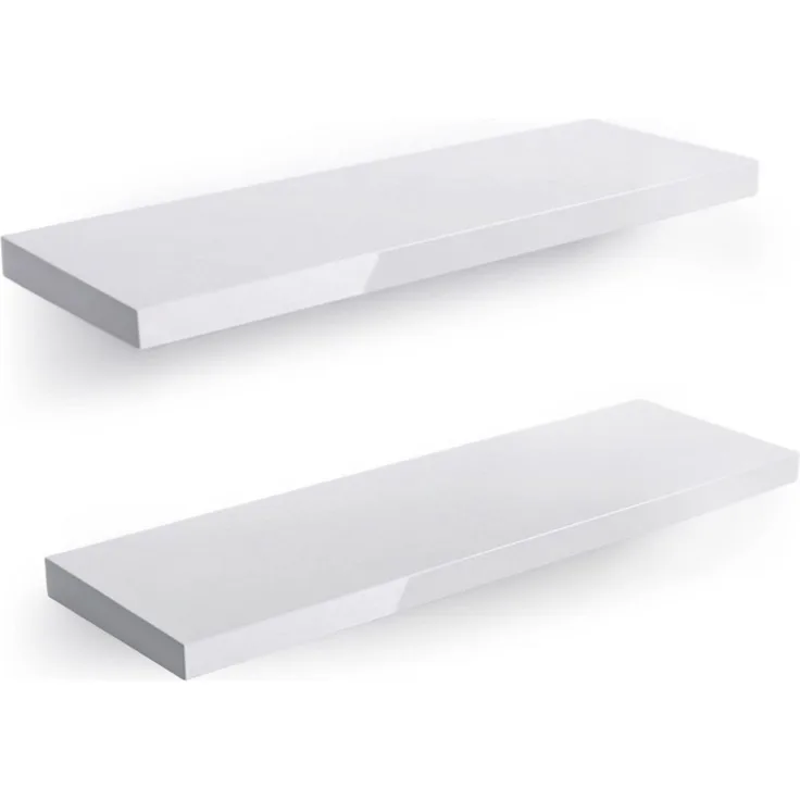 Home4You Wandboard Wandregal mit Halterung, 60cm, 2er Set, Spar-Set