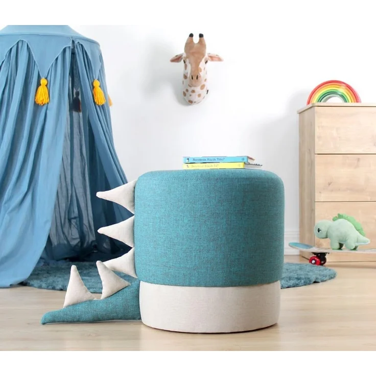 Hanah Home 'Moouv 3339 - Blue' Pouffe, Blau, 37 x 38 x 37 cm – Bild 1