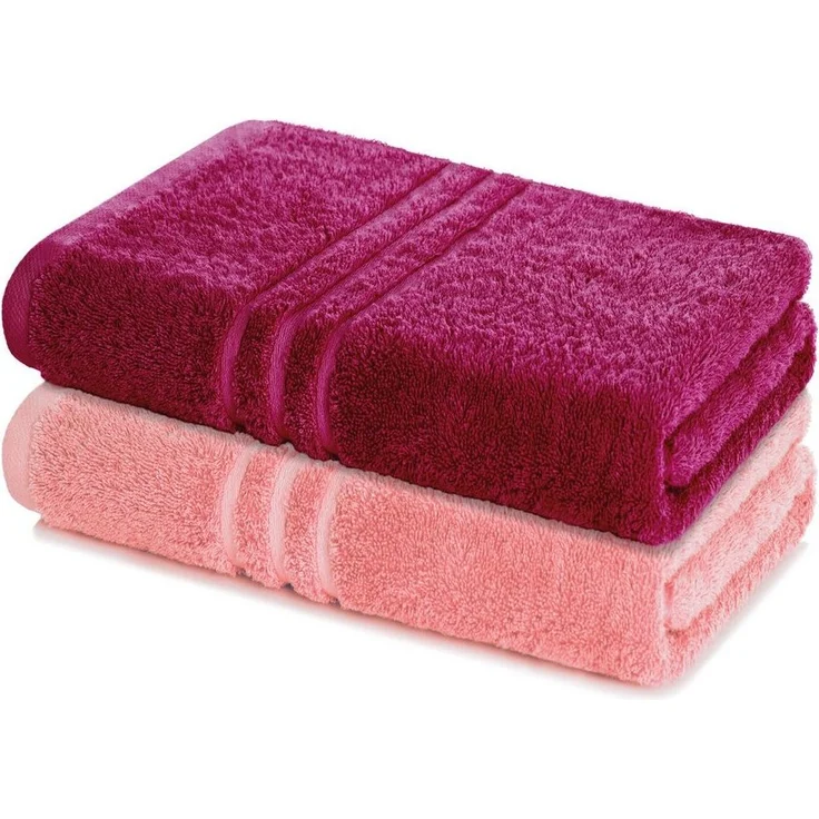 Lavea Badetuch Elena 2er Set Badetücher 100x150 cm, Duschtuch, 500 g/m² Frottier, weich & saugstark, pflegeleicht – Bild 5