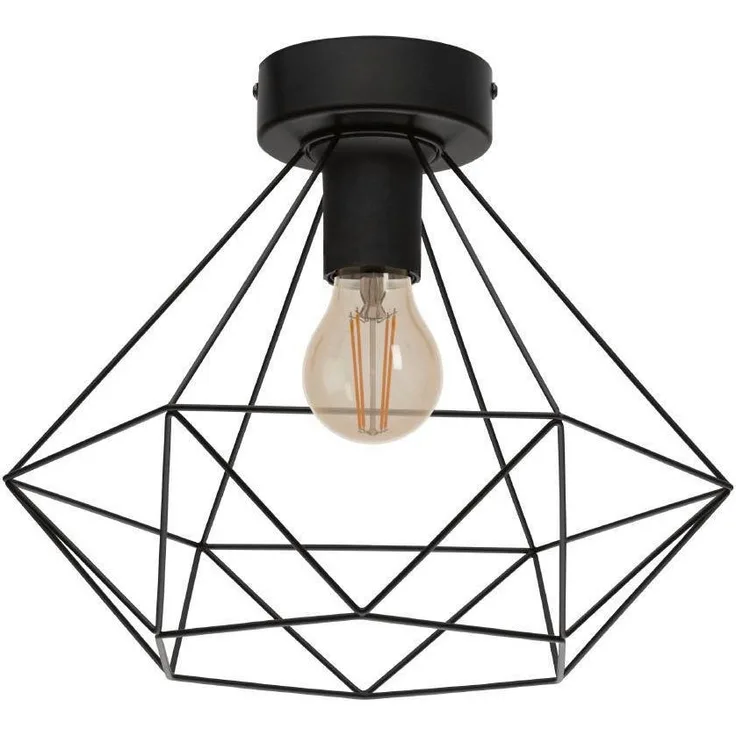 Eglo 43004 Deckenleuchte TARBES E27 1X40W Stahl schwarz Ø32,5cm H:27,5cm dimmbar