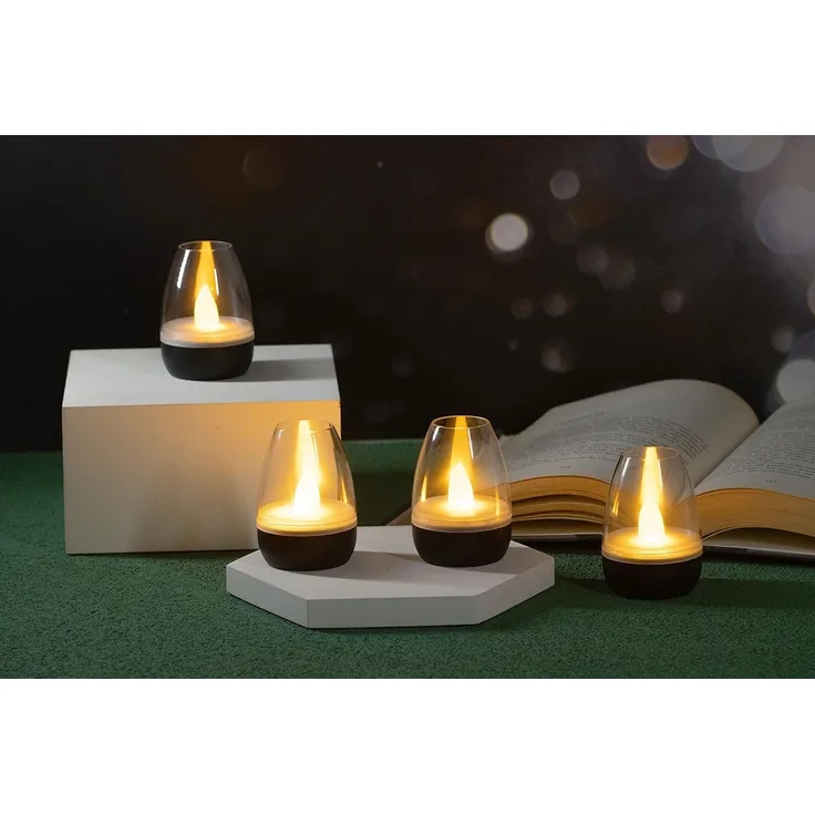 Northpoint LED Dekolicht LED Akku Lounge Lights Kabellos für Innen und Außen RGBW Flackereffekt