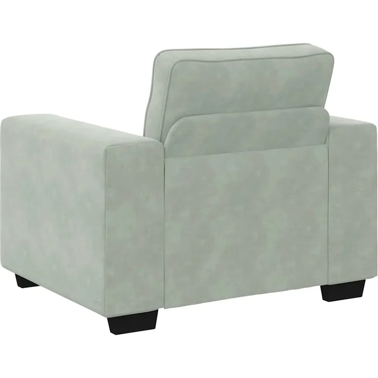 vidaXL Sessel Hellgrau 100x77x82 cm Samt 4105247 – Bild 6