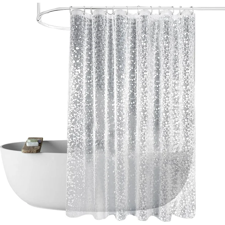 Agger Duschvorhang Duschschirm,mit Gewicht Magnet unten,wasserdicht, Schimmelresistent Breite 180 cm – Bild 1