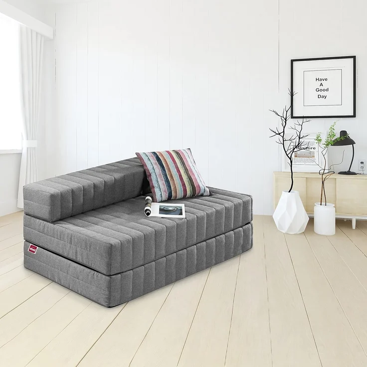 Abeil - Schlafsofa – große Luxus-Zusatzmatratze – Abnehmbarer und waschbarer Bezug bei 30 °C – Öko-Tex Zertifiziert – 2 Personen – Bild 2