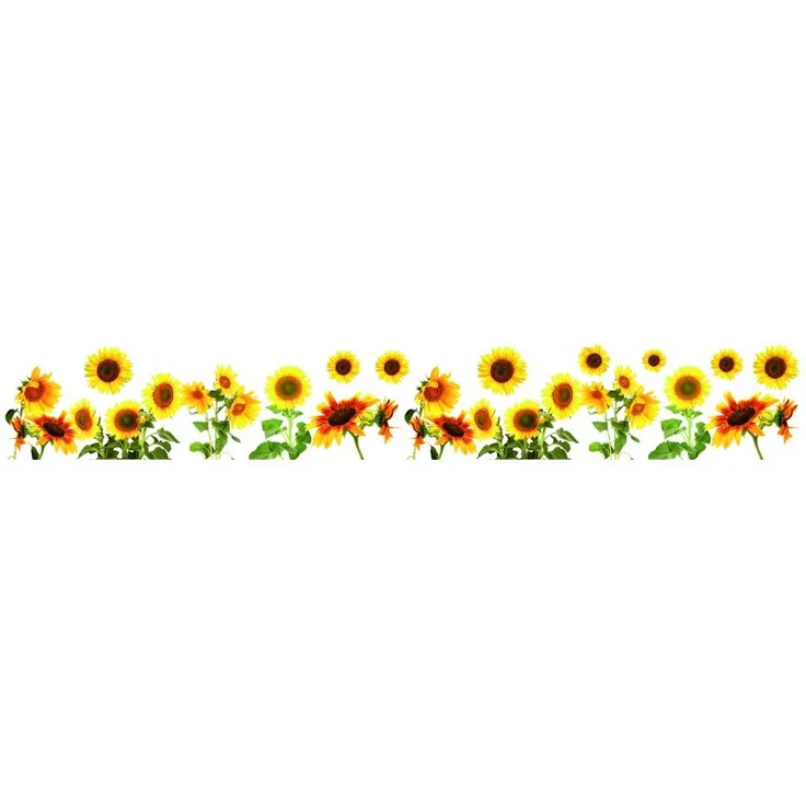 wandaufkleber Sunflowers 30x200 cm Vinyl gelb