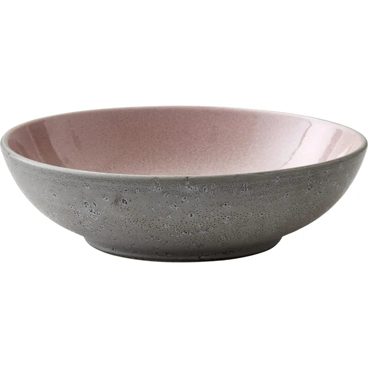 Bitz Pastateller grey / light pink 20 cm