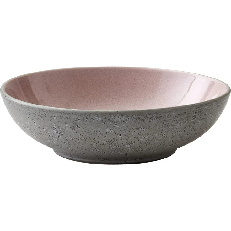 Bitz Pastateller grey / light pink 20 cm