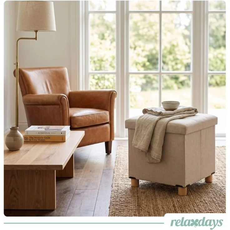Relaxdays Sitzhocker mit Stauraum – Bild 3