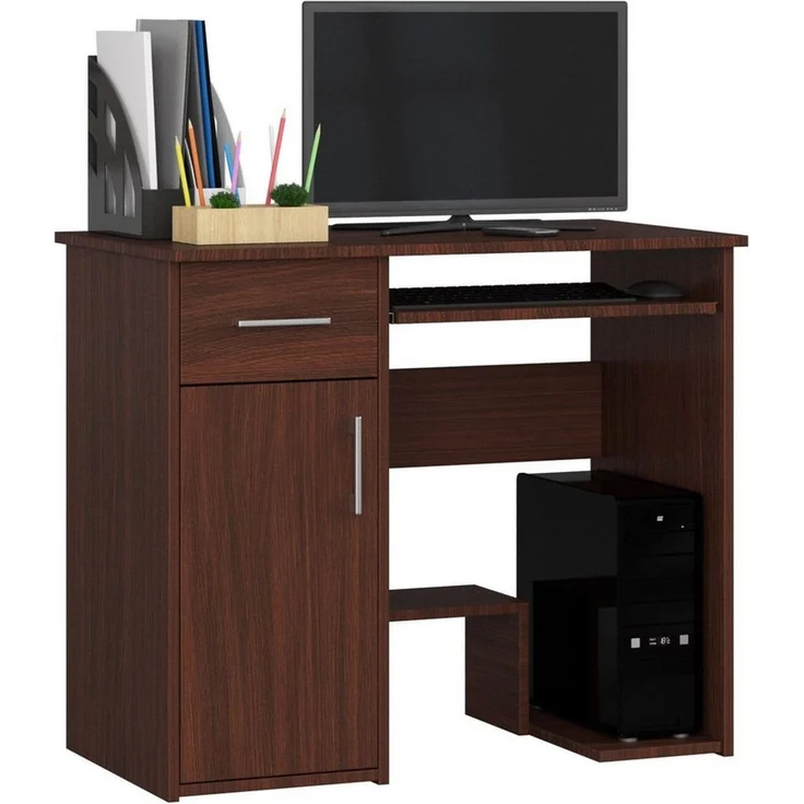 Raumhirsch Furniture Schreibtisch 90 cm Breite - Computertisch - Optimale Arbeitsfläche - Büro (Für Kinderzimmer - Büro - Heimbüro), (viele Farbvarianten - Maße: 90 x 74 x 50 cm) - Hochwertig & stabil – Bild 1