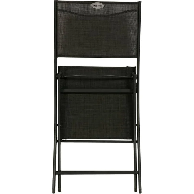Hespéride - 4er-Set klappbare Gartenstühle Modula in Anthrazit- und Graphitgrau - Anthrazit/Graphit – Bild 5