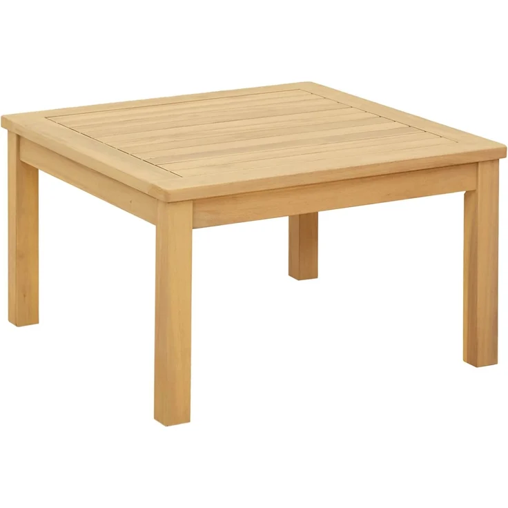 Couchtisch Sofatisch, Helles Akazienholz 60 x 60 x 36 cm Massivholz Akazie d276e – Bild 2