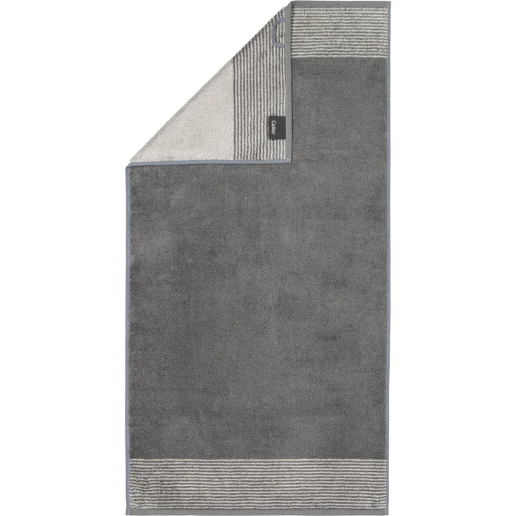 Cawö Luxury Home Handtücher Two-Tone 590 77 Schiefer Anthrazit, Saunatuch 80x200 cm – Bild 1