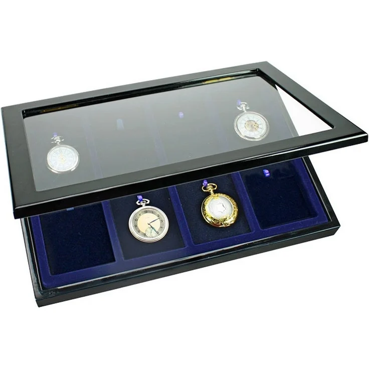 Safe-Album Uhrenbox SAFE 5907 Elegante Holzvitrine – Hochglanz-Klavierlack für 8 Uhren – Bild 2