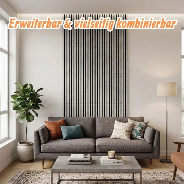 Akustikpaneele 4er Set 60 x 60 cm 10053403_9099 – Bild 3
