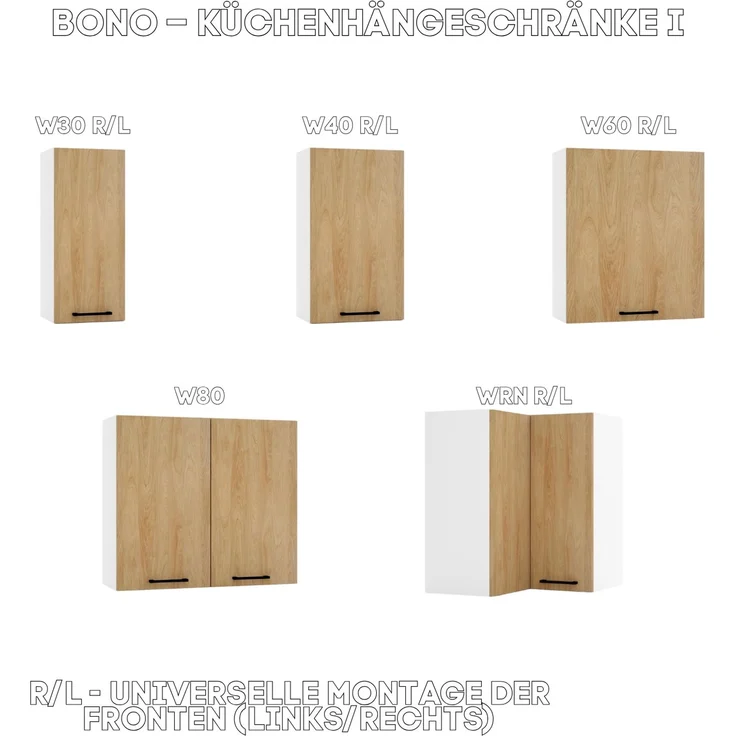 Küchenunterschrank 87 cm - Hicora-Eiche - Eckküchenschrank - ohne Arbeitsplatte - Soft-Close-System – Bild 3