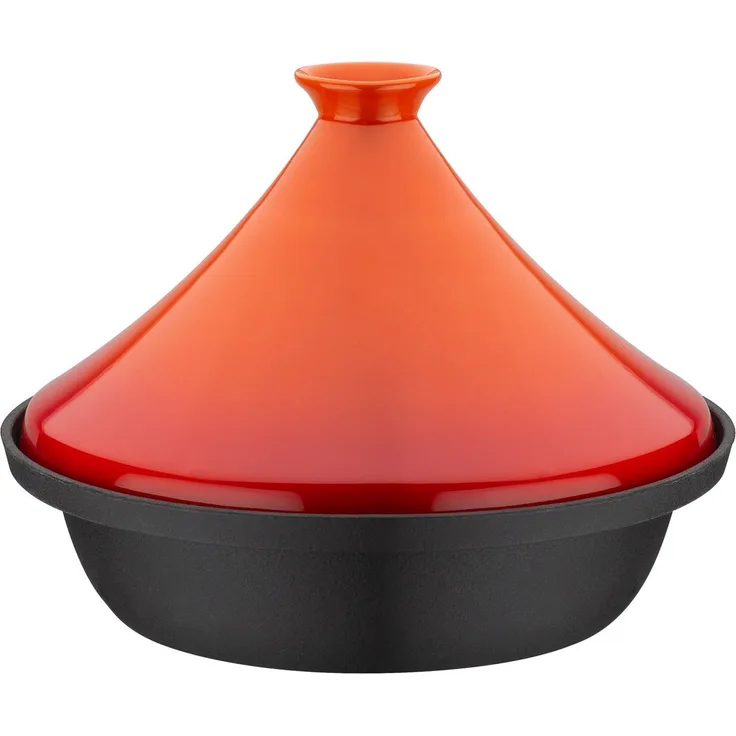 GSW Schmortopf Shadow, Gusseisen, Keramik (1-tlg), Orientalische Tajine aus Gusseisen für die schonende Zubereitung
